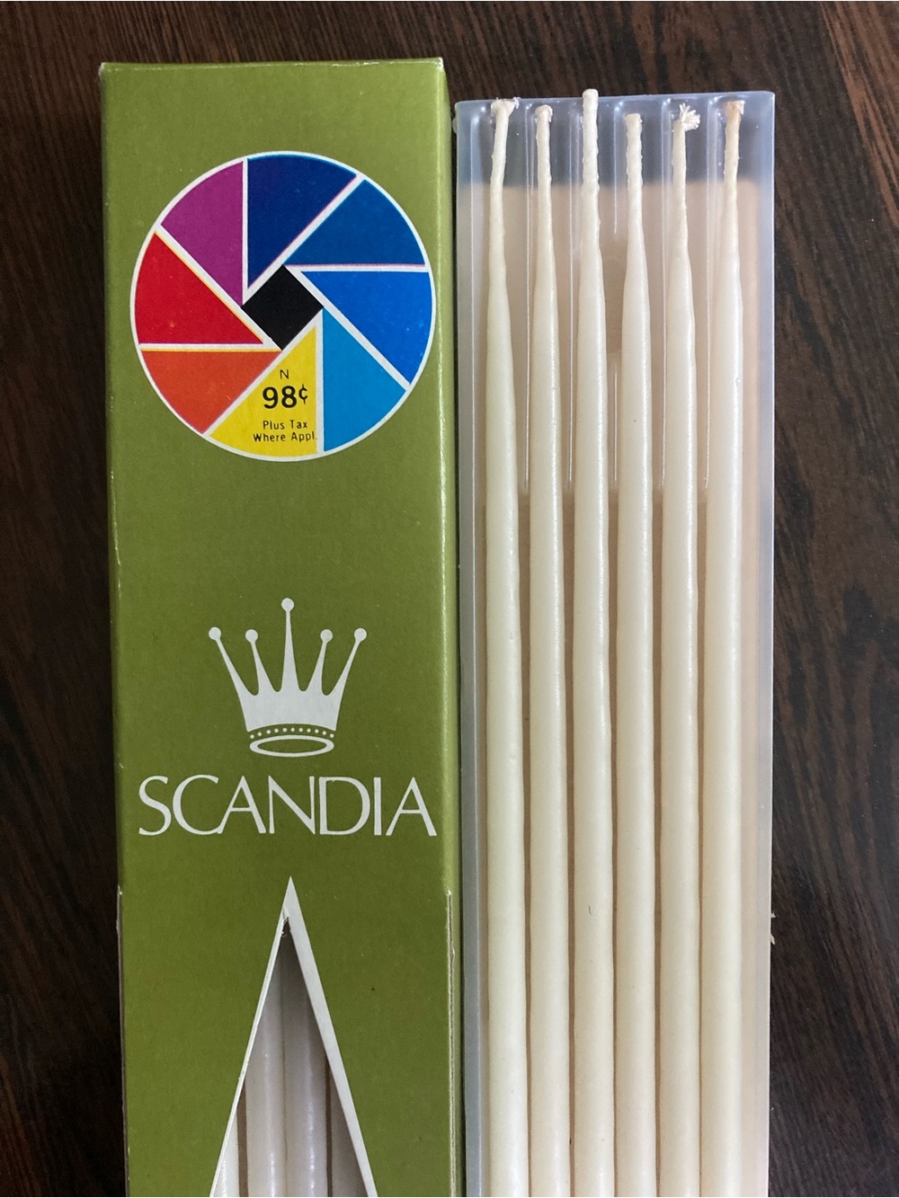 Scandia White Taper Candles by Capri - Classic White Set - Picture 2 of 5